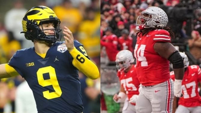 Ex-Michigan QB J.J. McCarthy takes veiled jab at Donovan Jackson's Ohio State roots after insane play at Vikings practice