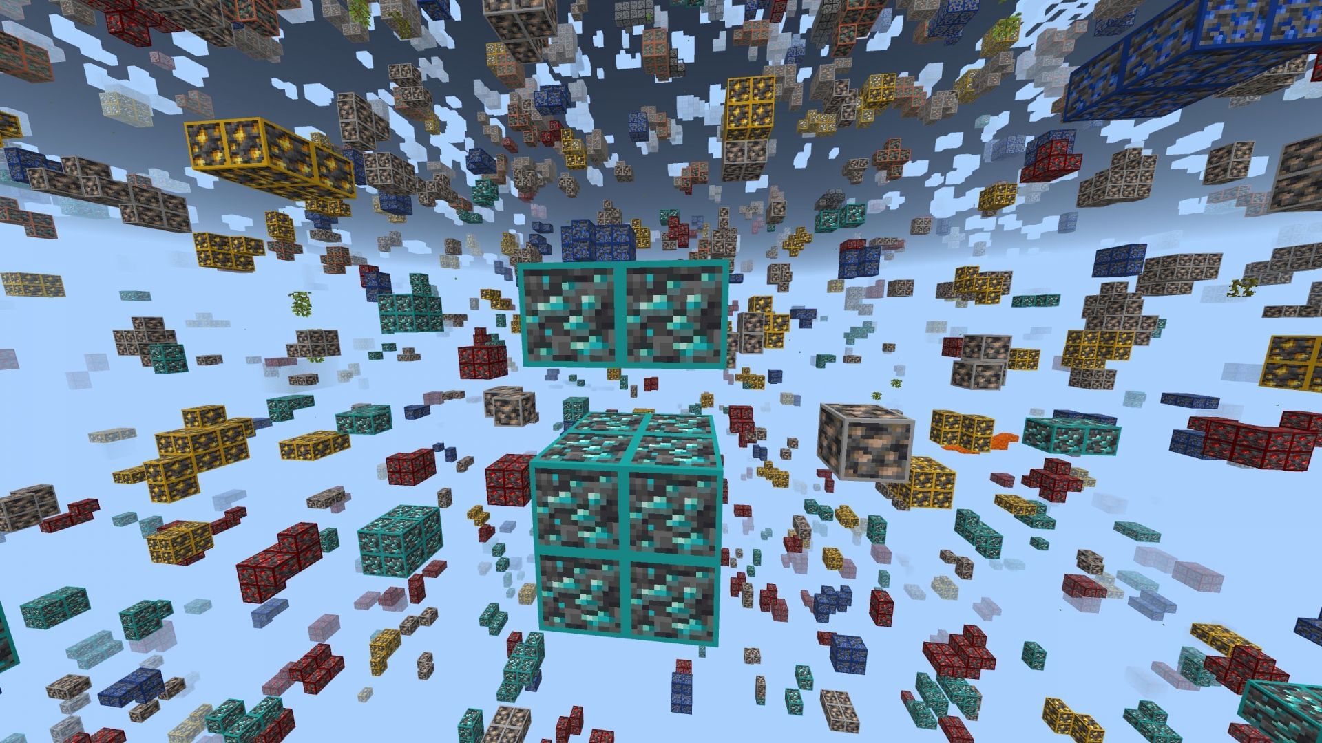 X-ray packs can be used especially if you are frustrated and not finding mining fun (Image via Sportskeeda Gaming || Mojang Studios)