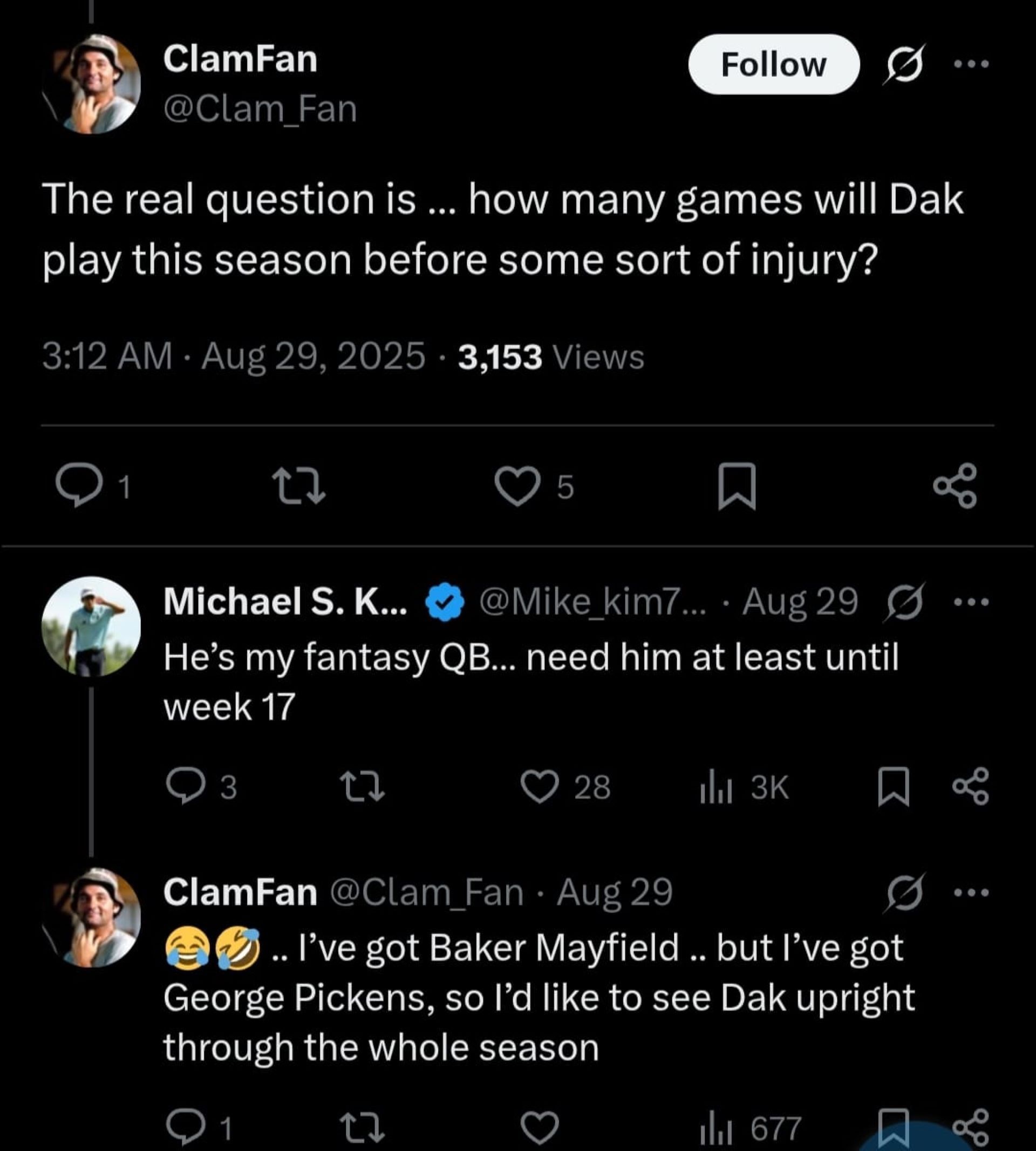 Screenshot of Michael Kim&#039;s interaction with a fan on his X post (source via X)