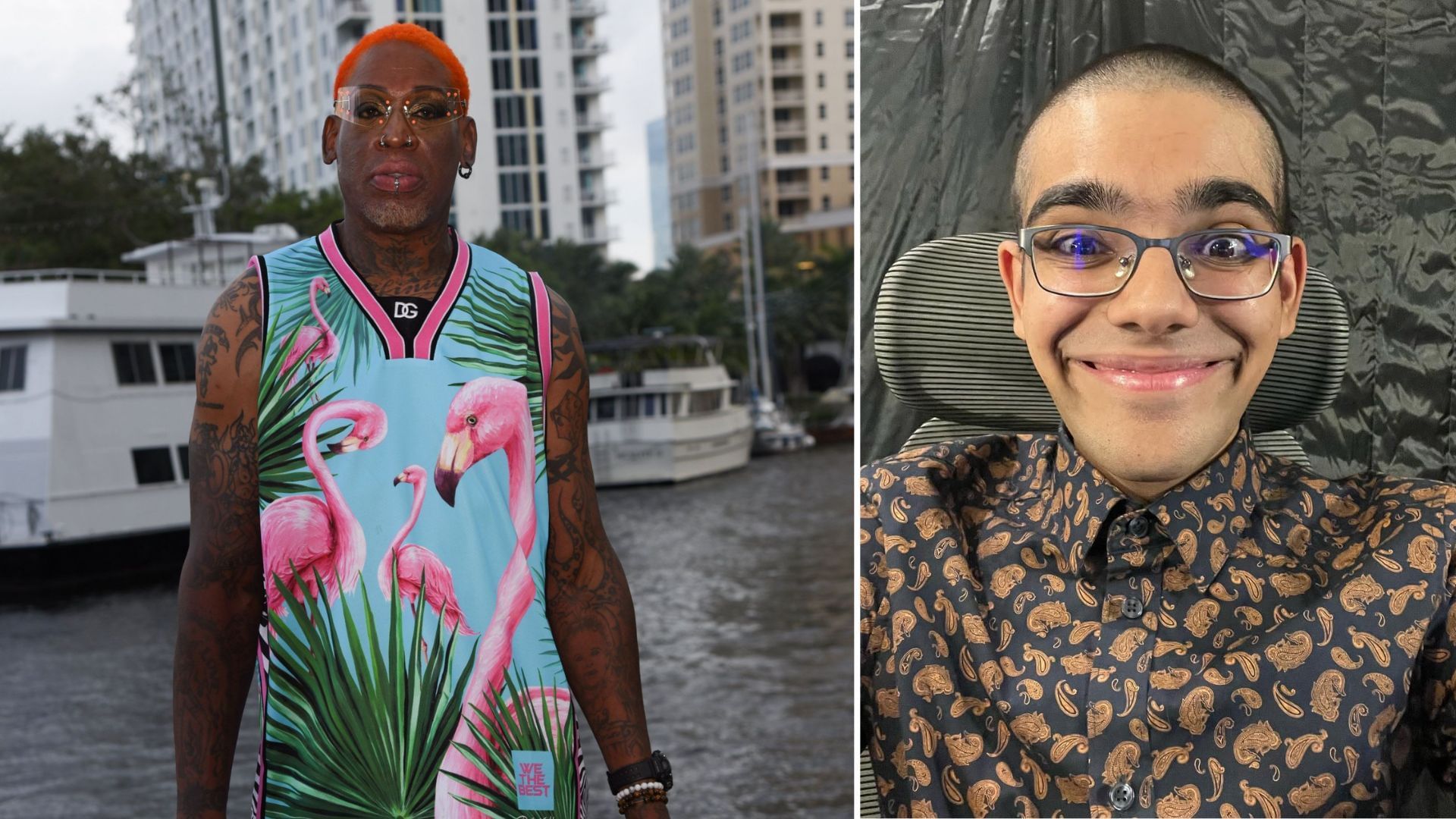 Dennis Rodman seemingly pushes streamer NEON into awkward spot by forcing hand around girlfriend
