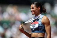 Sydney McLaughlin-Levrone at the 2025 USATF Outdoor Championships. Source: Getty