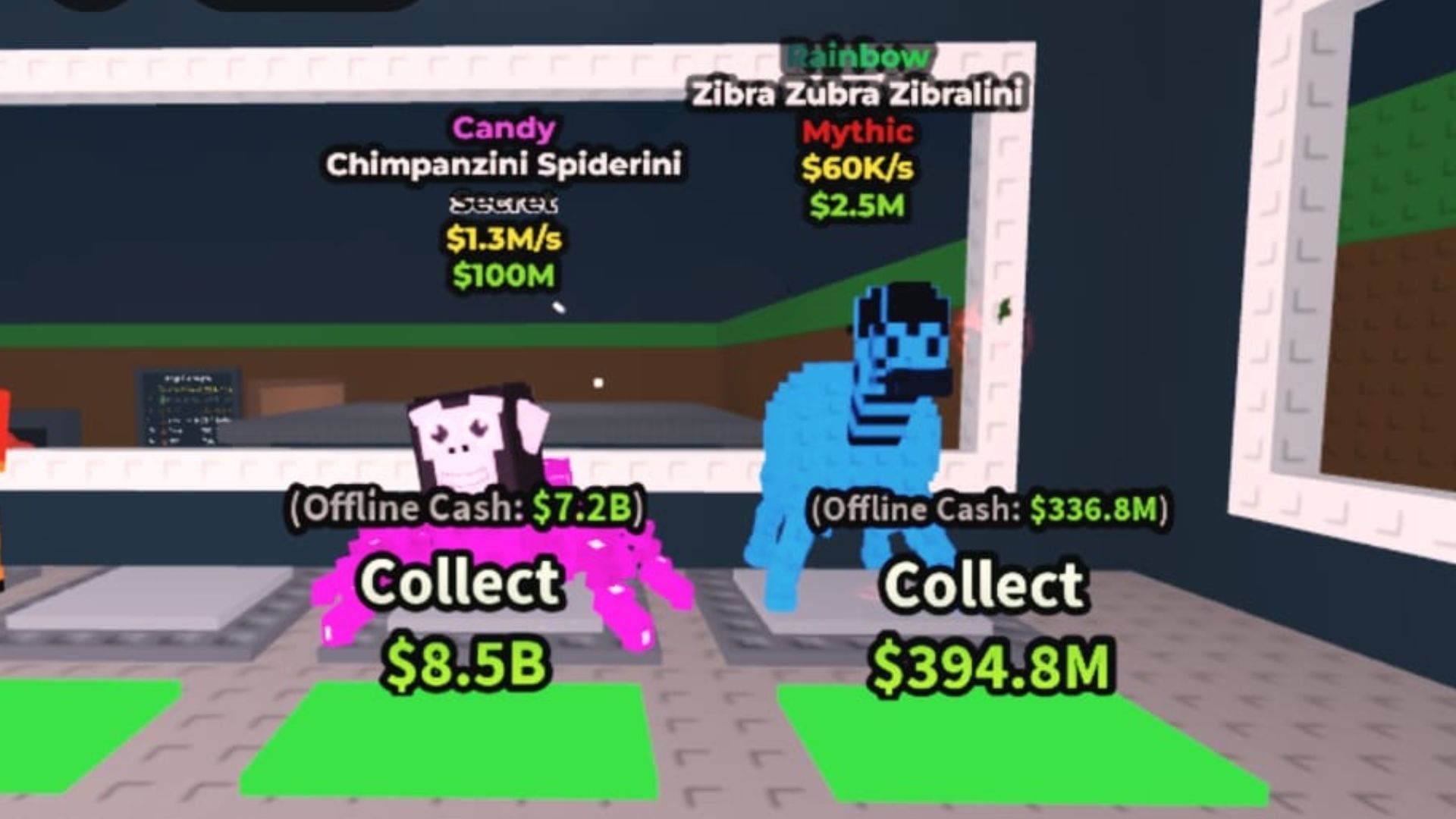 A Candy-mutated Chimpanzini Spiderini (Image via Roblox) Chimpanzini Spiderini