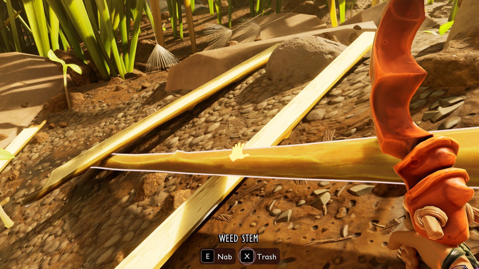 Weed Stems can be acquired by chopping down Dandelions (Image via Xbox Game Studios)