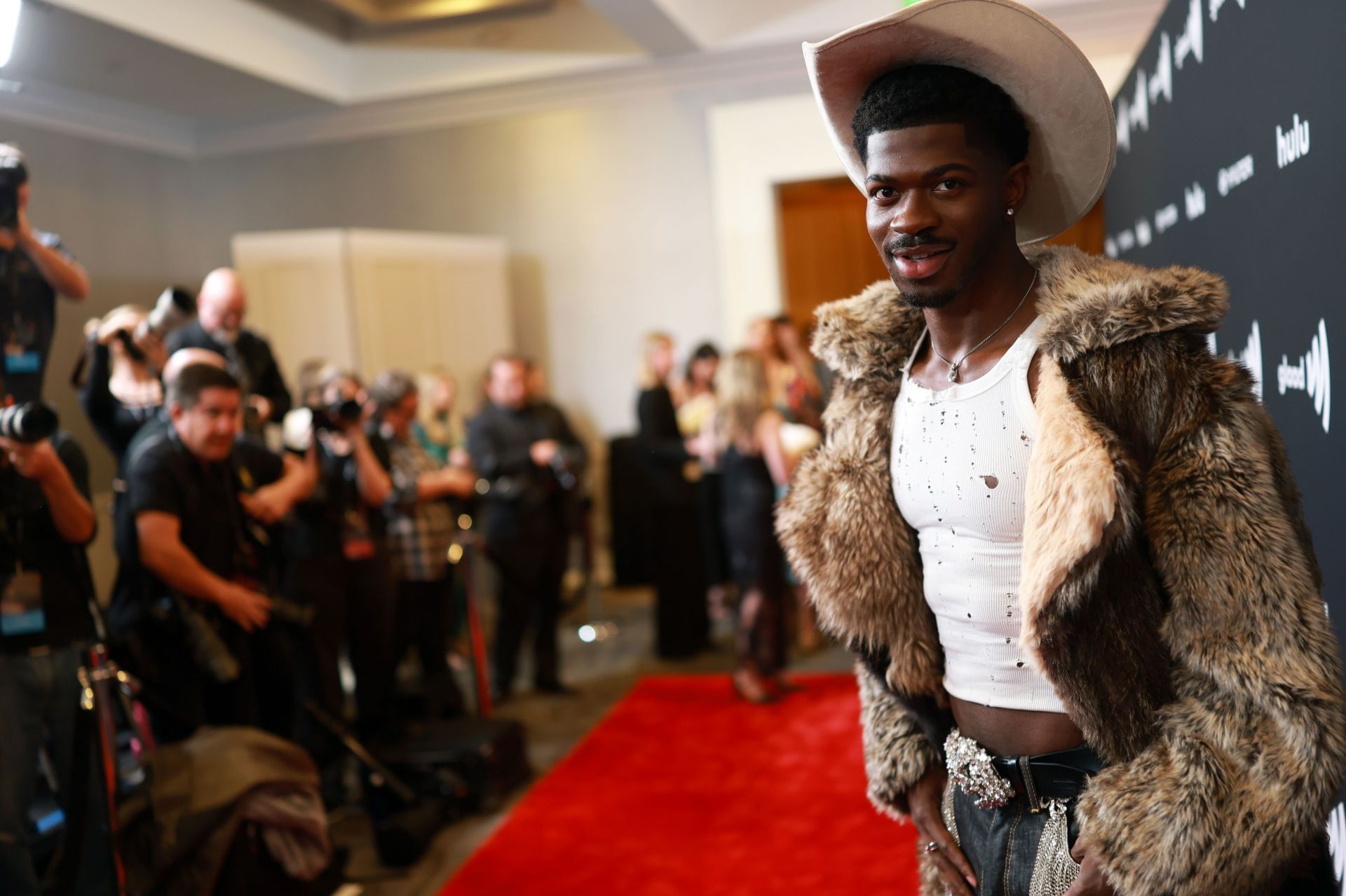 Lil Nas X was arrested on Thursday for alleged battery. (Image via Matt Winkelmeyer/Getty Images)