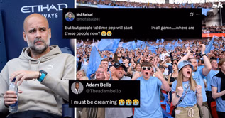 “I must be dreaming”, “We’re winning finally” - Manchester City fans delighted as Guardiola drops 31-year-old from line-up for Spurs clash