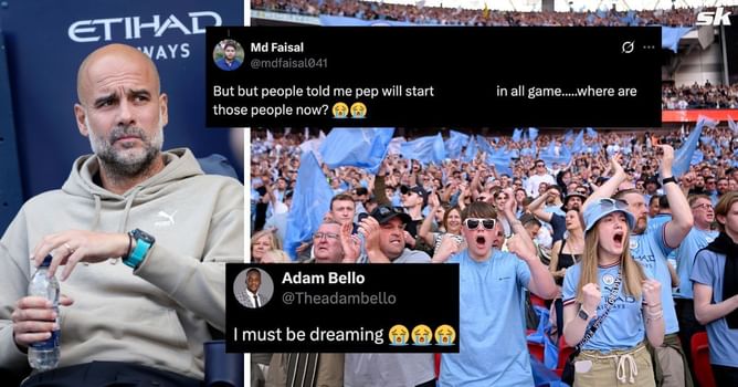 “I must be dreaming”, “We’re winning finally” - Manchester City fans delighted as Guardiola drops 31-year-old from line-up for Spurs clash