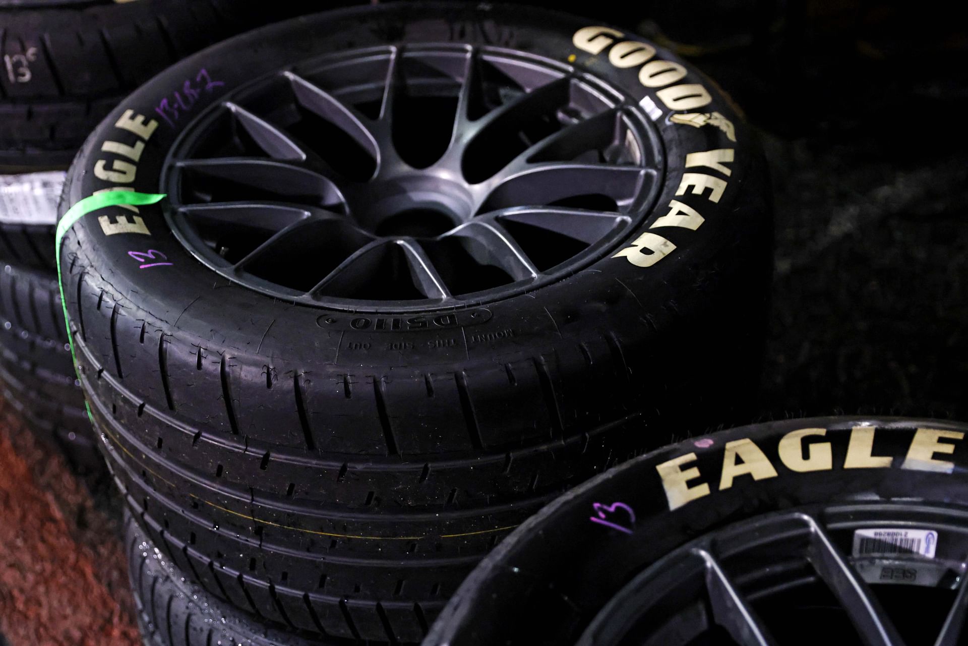 Good Year tires during the NASCAR Toyota Owners 400 at Richmond Raceway.- Source: Imagn