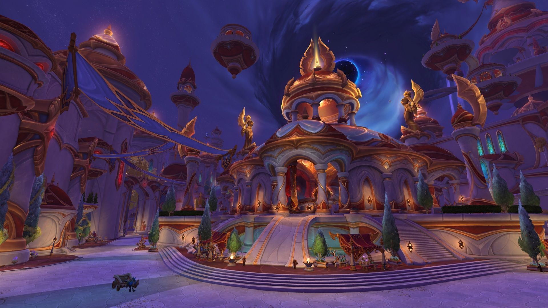 We don&#039;t have much in the way of visual presentation for the Prey system, so enjoy a peek at Silvermoon City (Image via Blizzard Entertainment)