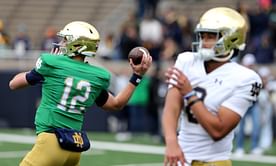 "This isn’t going to be an easy victory": CFB insider predicts massive upset in CJ Carr vs. Kenny Minchey battle for Notre Dame's QB1