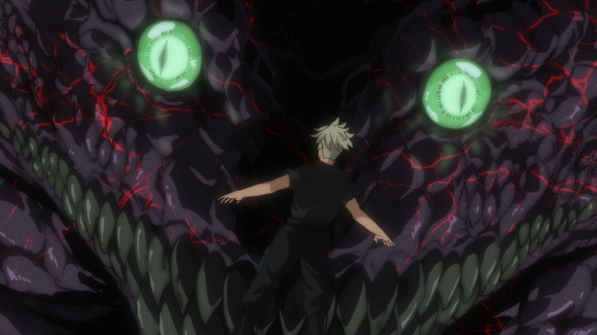 Reno, as he feels the pressure of Kaiju No. 6&#039;s suit (Image via Production I.G)