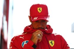Lewis Hamilton reacts to securing his first top 10 start in three races for the F1 Dutch GP