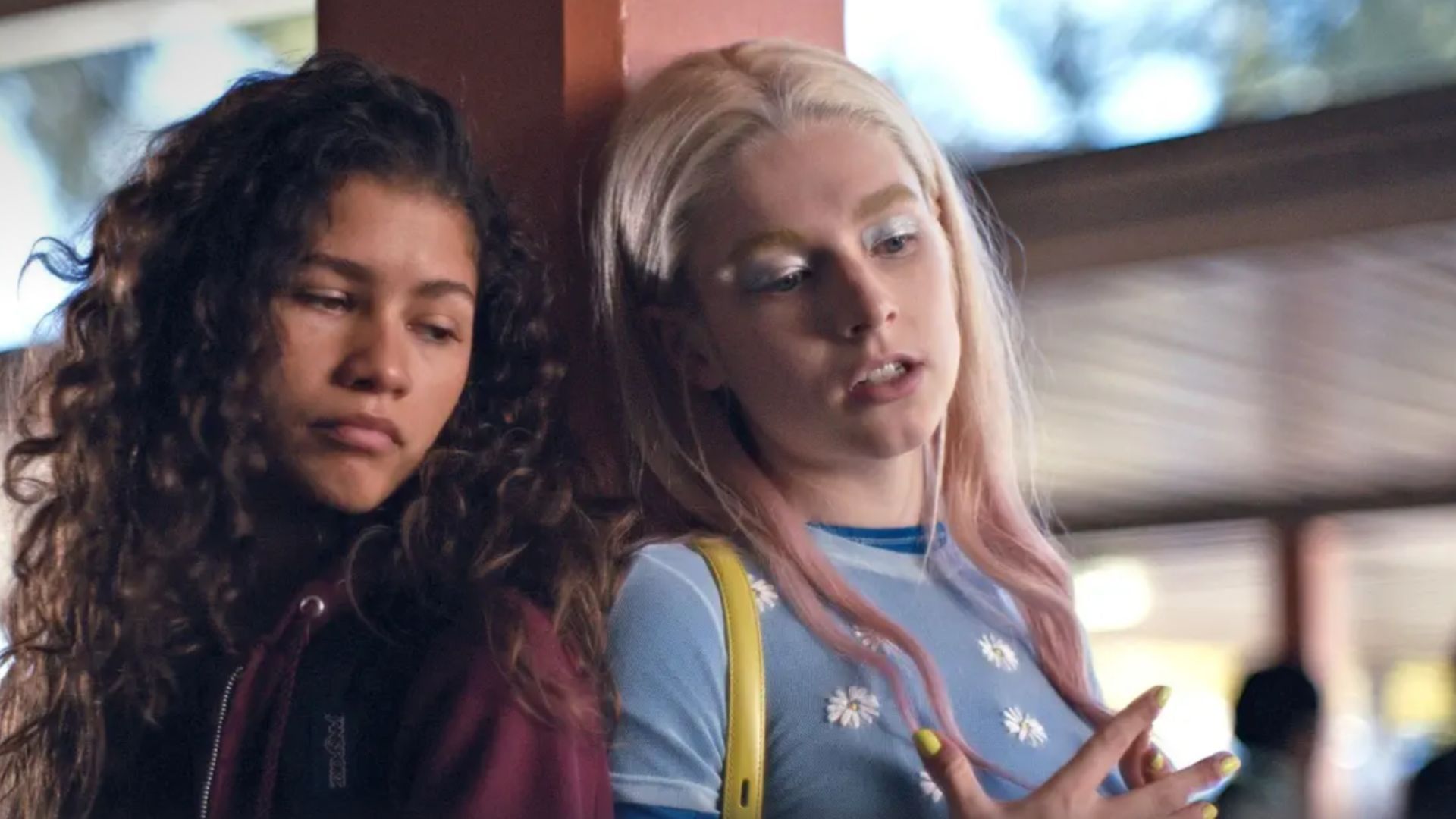 Zendaya and Hunter Schafer in Euphoria (Image via HBO Max)
