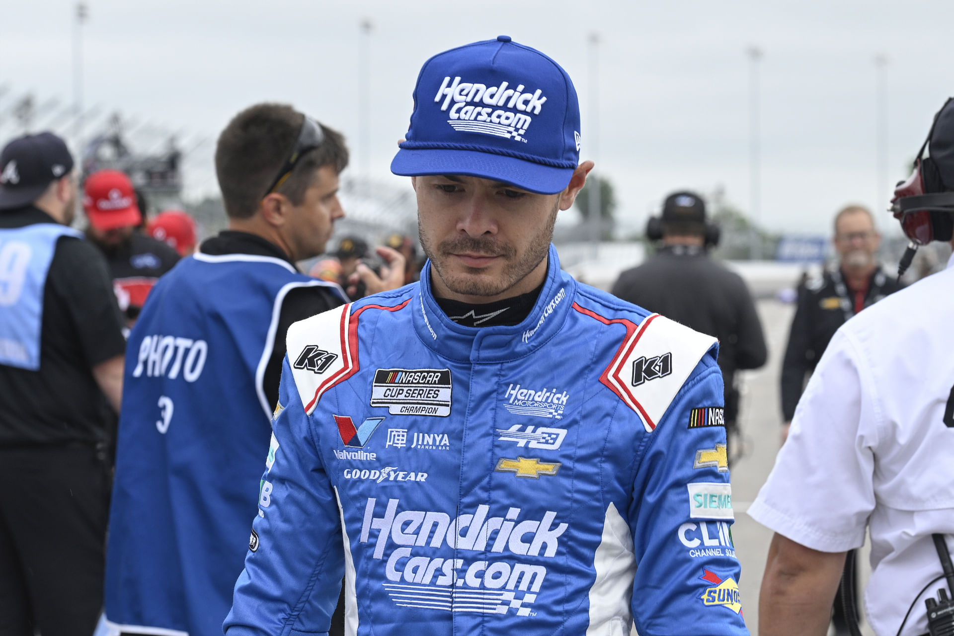 NASCAR Cup Series driver Kyle Larson after qualifying at World Wide Technology Raceway. Source: Imagn