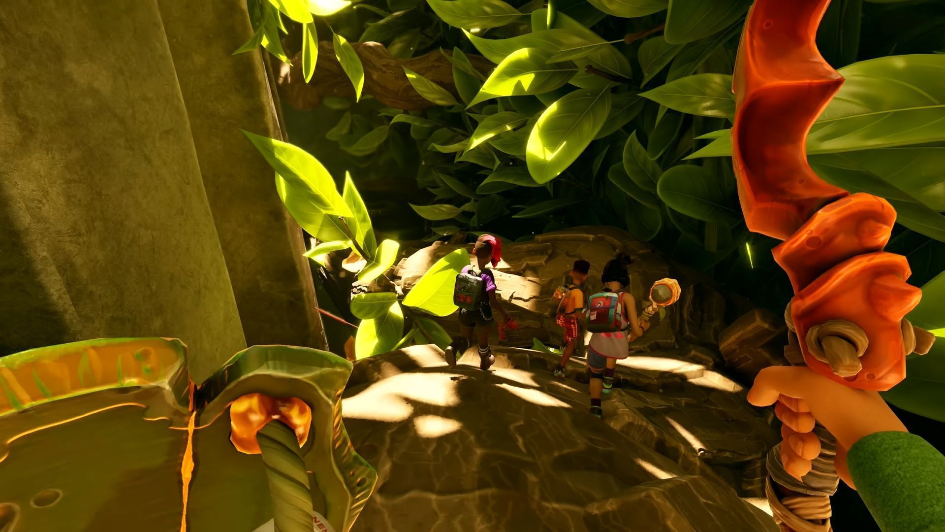 The game allows up to four players in a single world (Image via Xbox Game Studios)