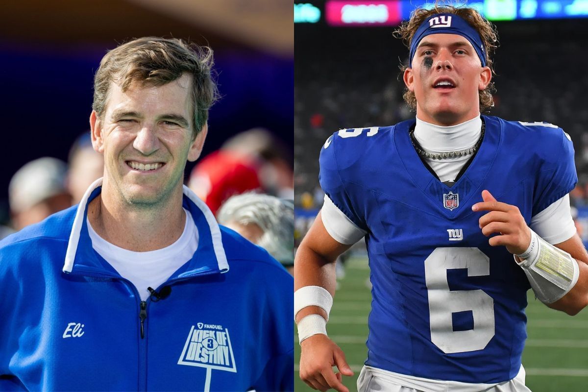 Eli Manning issues warning to Jaxson Dart on juggling blame and credit with Giants (Image Credits -IMAGN)