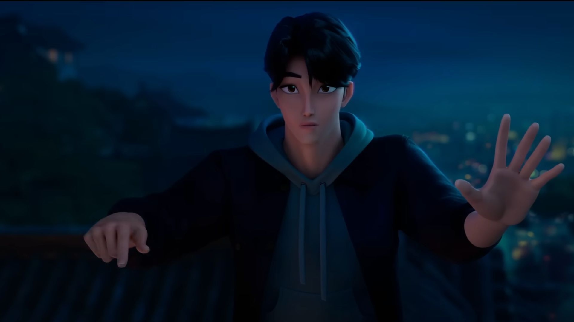 Jinu teases Rumi (Image via YouTube/Netflix Family)