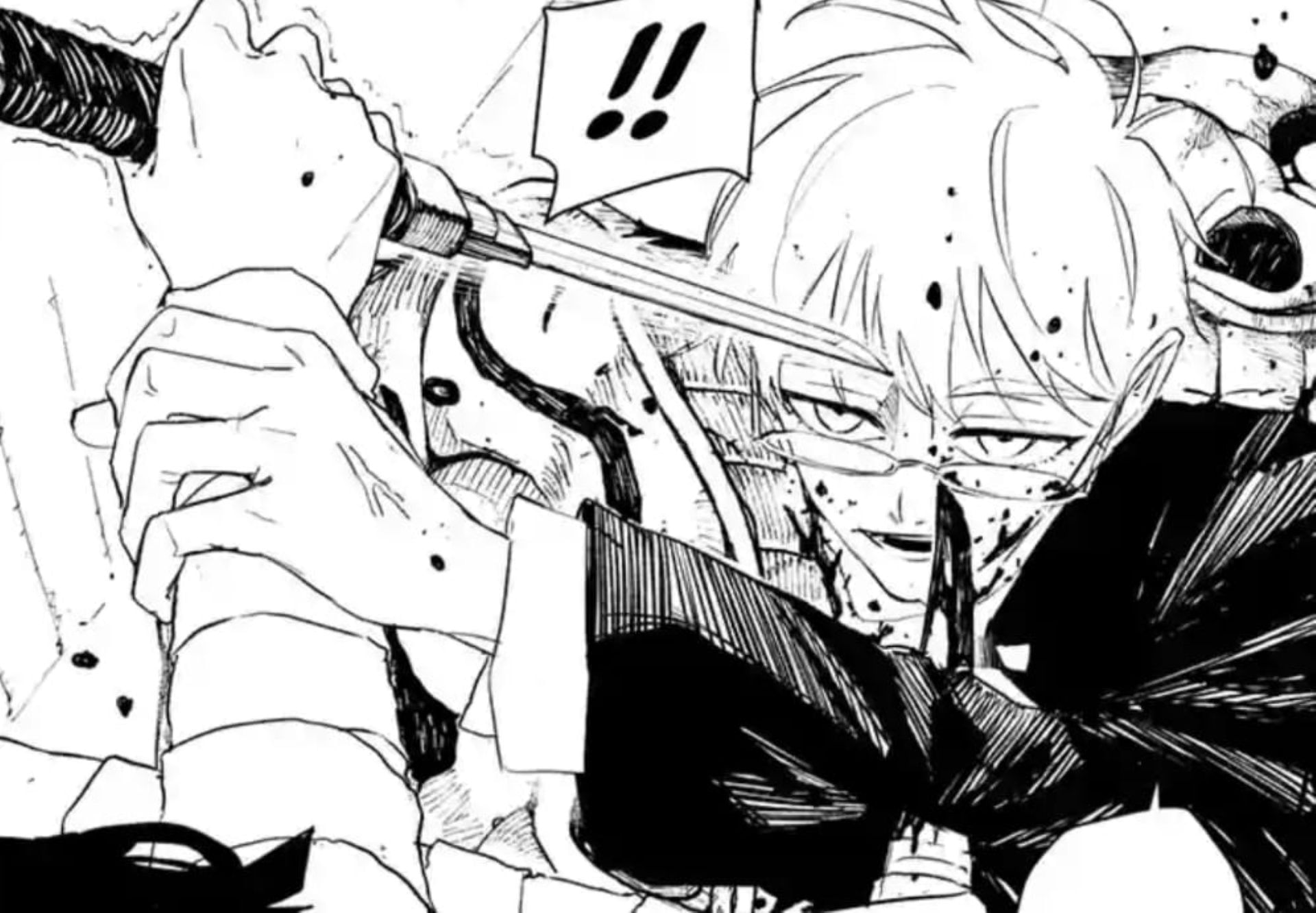 Kiri grabs the Hishaku girl (Image via Shueisha)