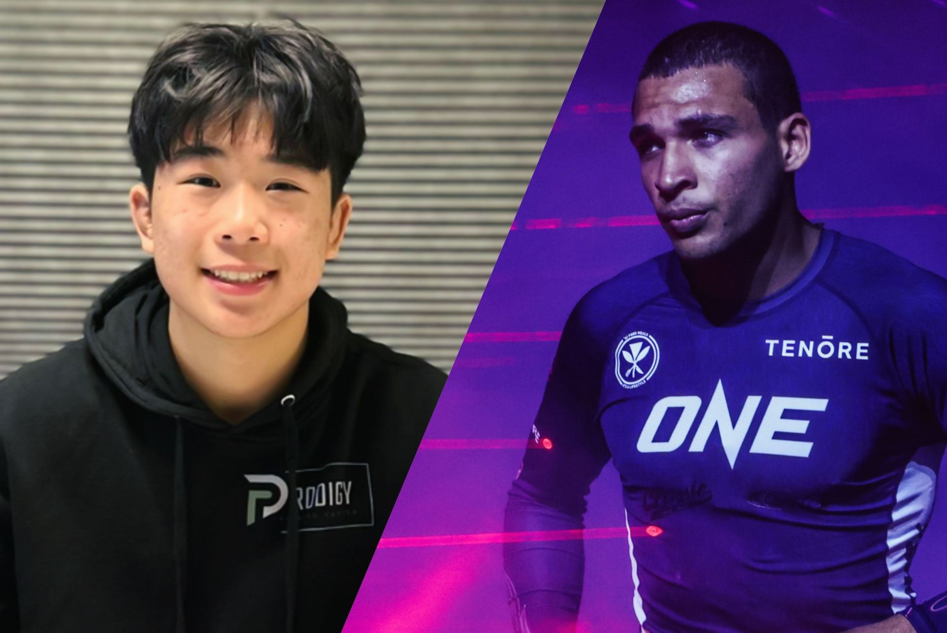 (From left) Adrian Lee and Tye Ruotolo. [Images: ONE Championship]