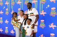 Olive Green, Hazel Renee, Cash Green, Draymond Jamal Green Jr., and Draymond Green attend Nickelodeon Kids' Choice Awards 2024 - Source: Getty