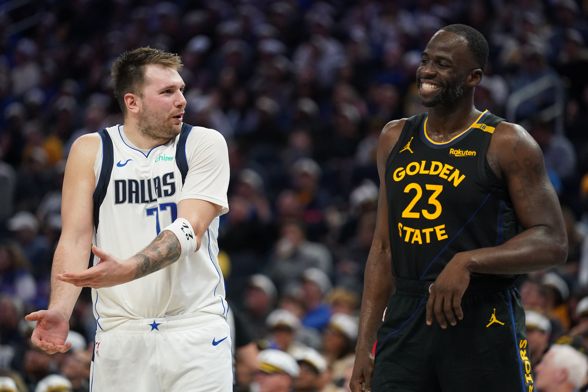 "Dray wanna be a Laker" - NBA fans erupt as Draymond Green hypes Luka Doncic’s MVP bid after impressive transformation