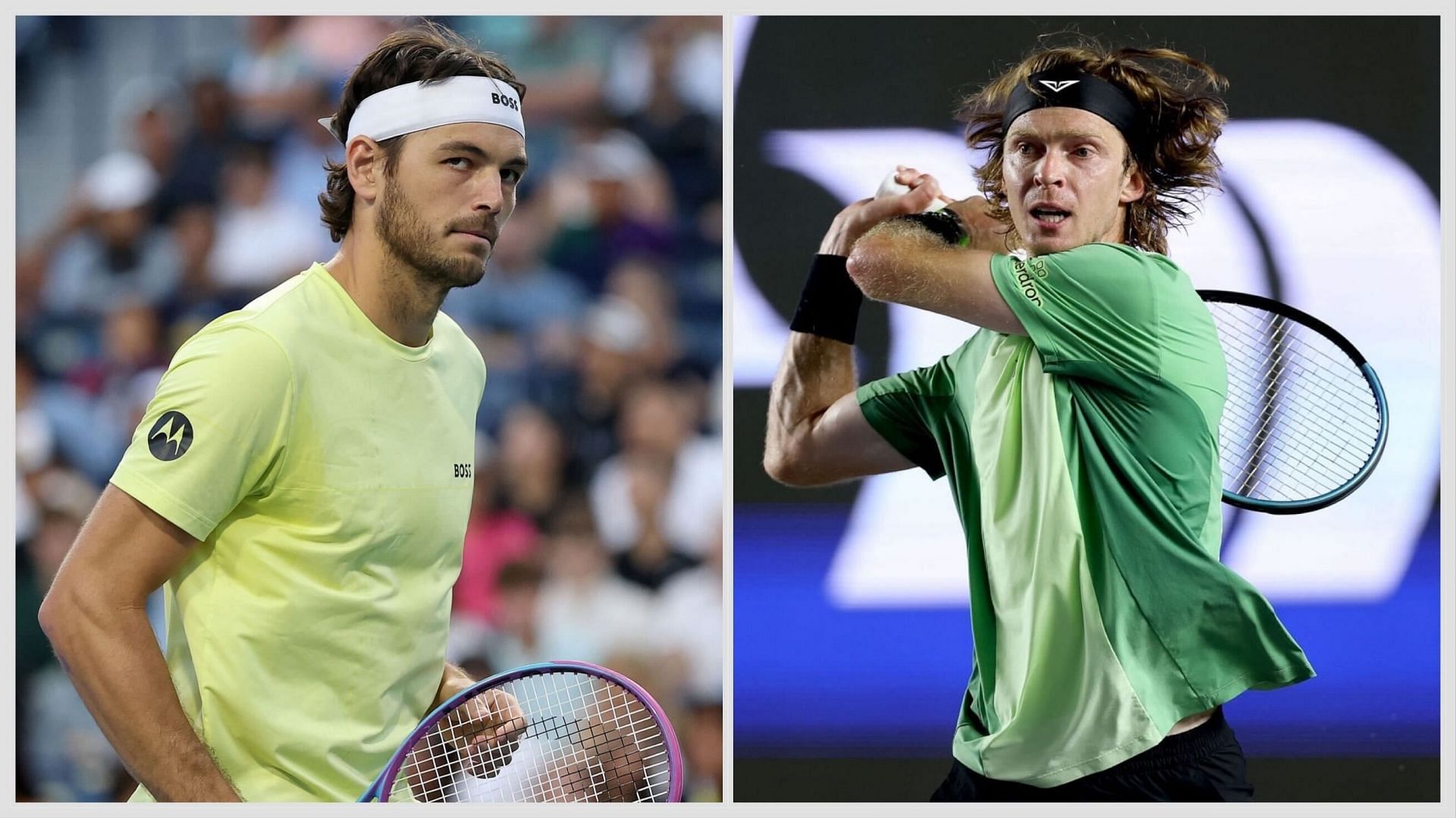 Taylor Fritz vs Andrey Rublev - Image Credits: Getty