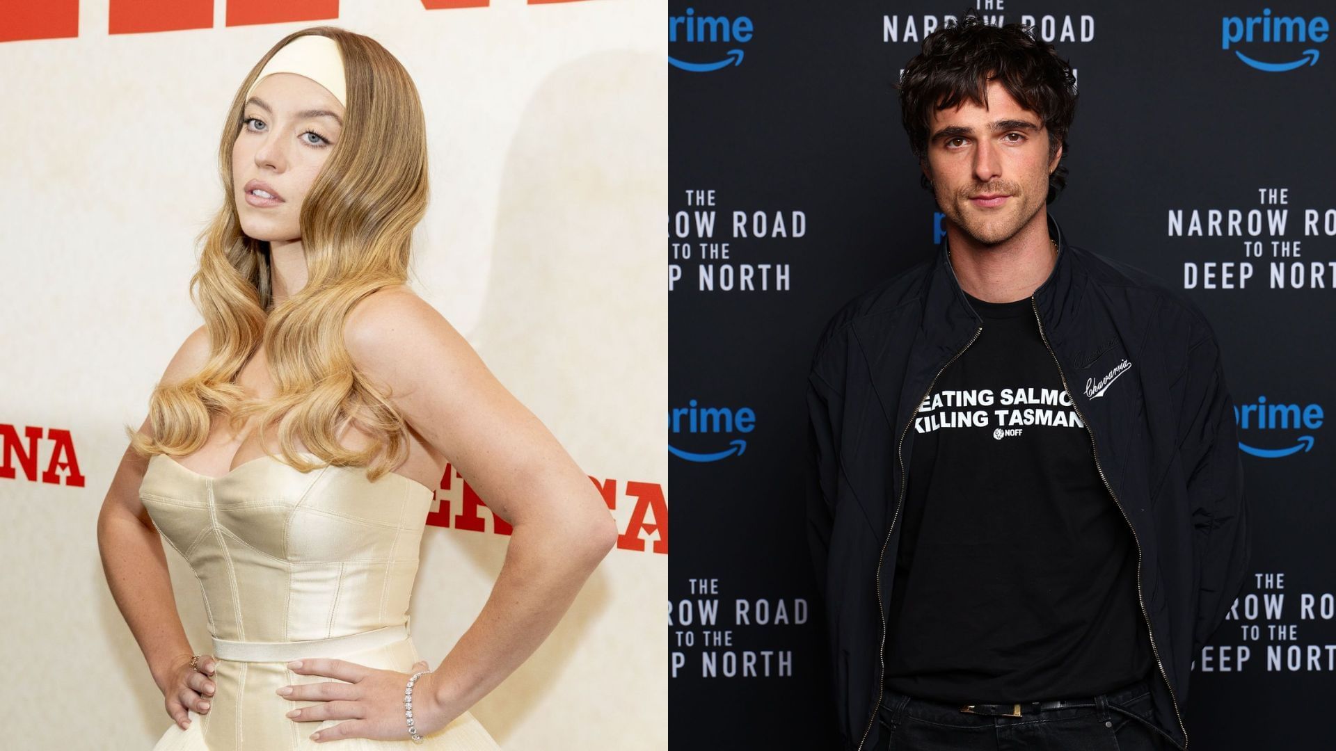 Sydney Sweeney, Jacob Elordi (Images via Getty)