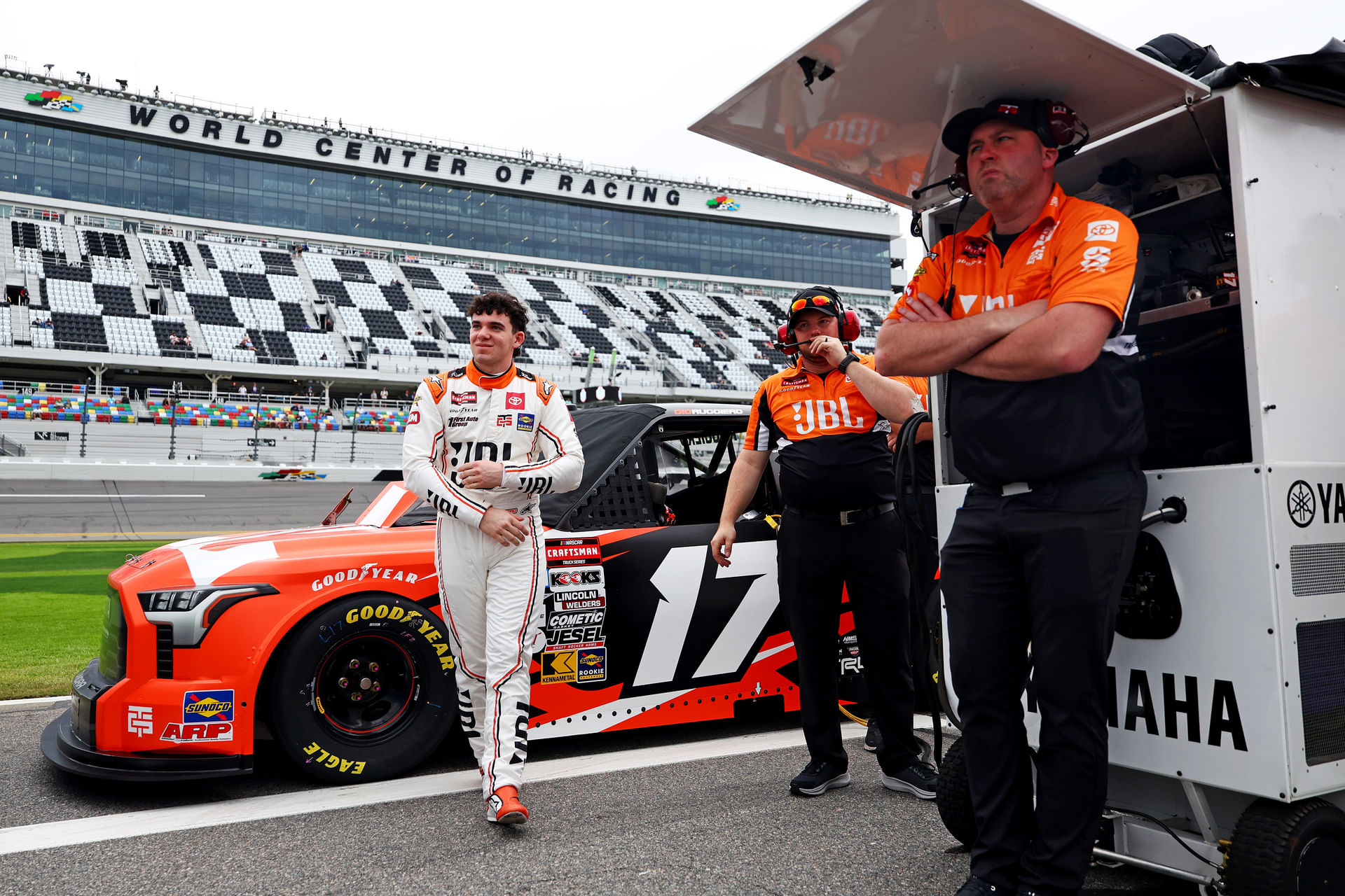 NASCAR Truck Series driver Giovanni Ruggiero during the Fresh From Florida 250. Source: Imagn