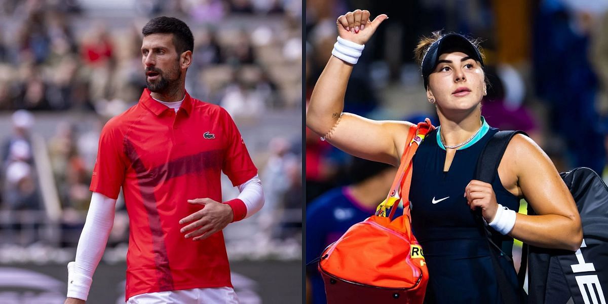 Novak Djokovic and Bianca Andreescu are among the notable names to skip the Cincinnati Open 2025. (Photos: Getty)