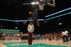 $4.1 million NIL-valued AJ Dybantsa drops 1-word reaction as he returns on court for BYU workout session