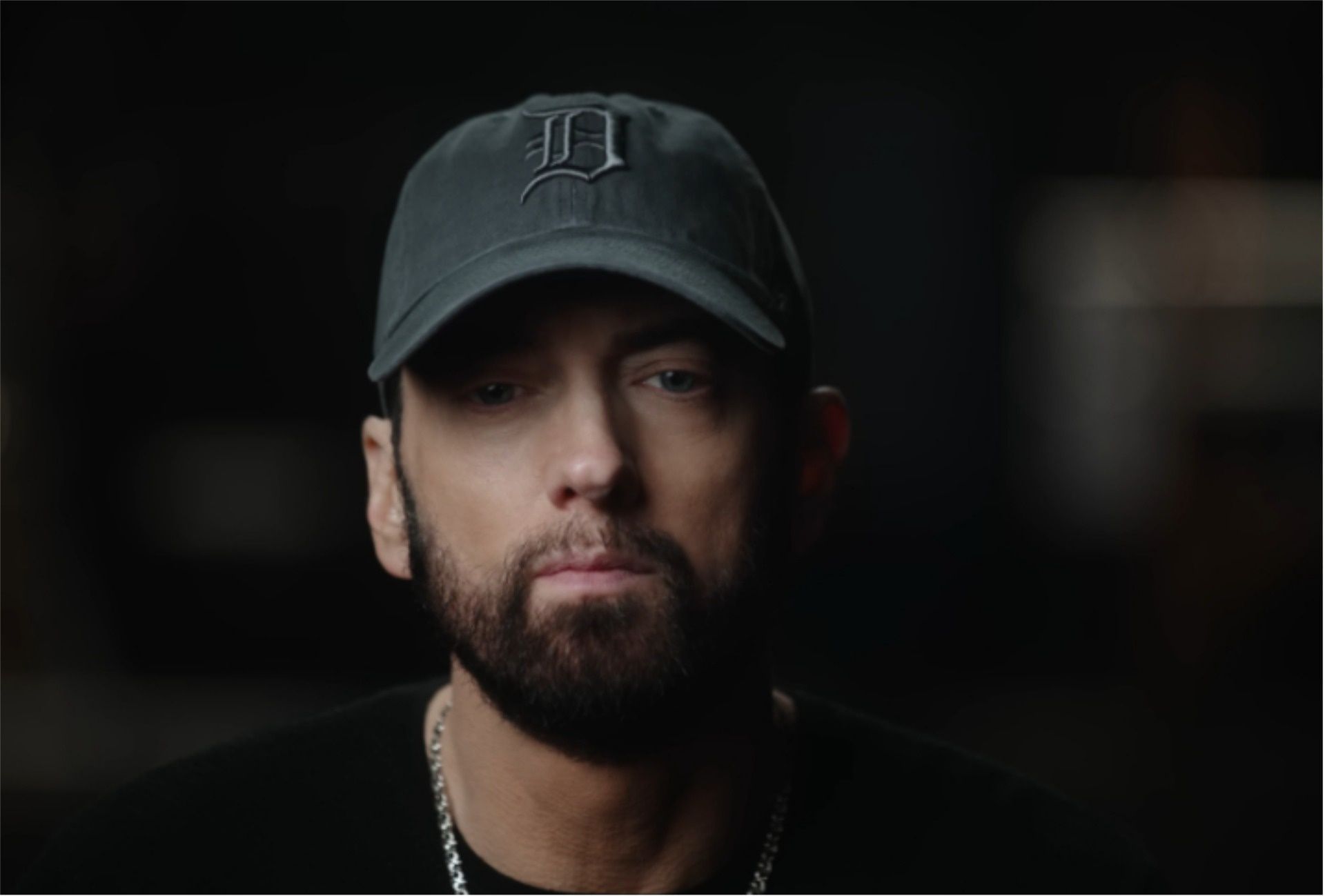 A screengrab from the trailer of Stans (Image via YouTube/EminemMusic)