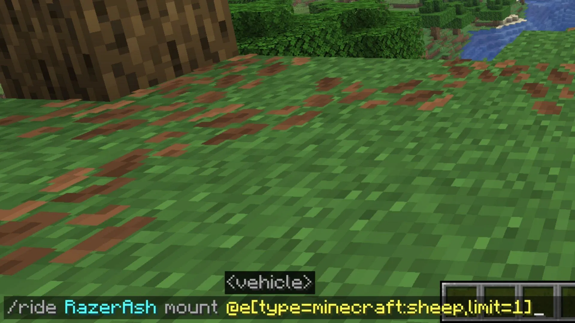 Use the ride command to ride any mob in the game (Image via Sportskeeda Gaming || Mojang Studios)