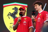 Lewis Hamilton and Charles Leclerc during the 2025 F1 Hungarian Grand Prix weekend (Getty Images)