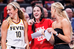 "Wet suit for you pale a** too" - Sophie Cunningham & Caitlin Clark exchange playful diss over Fever star's tanning session with Lexie Hull