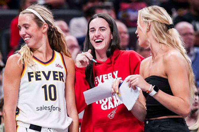 "Wet suit for you pale a** too" - Sophie Cunningham & Caitlin Clark exchange playful diss over Fever star's tanning session with Lexie Hull