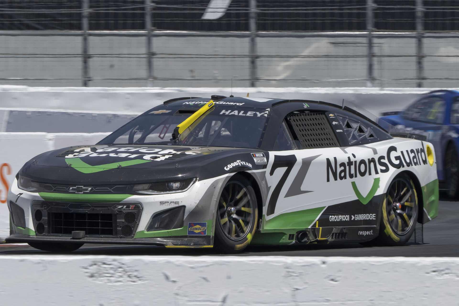 Justin Haley drives the #7 Chevrolet Camaro for Spire Motorsports - Source: Imagn