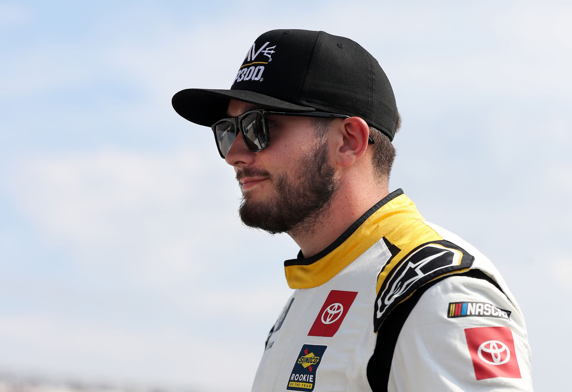 Taylor Gray walks before the BetRivers 200 at Dover Motor Speedway. Source: Imagn
