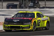 Ryan Blaney drives the #12 Ford Mustang for Team Penske - Source: Imagn