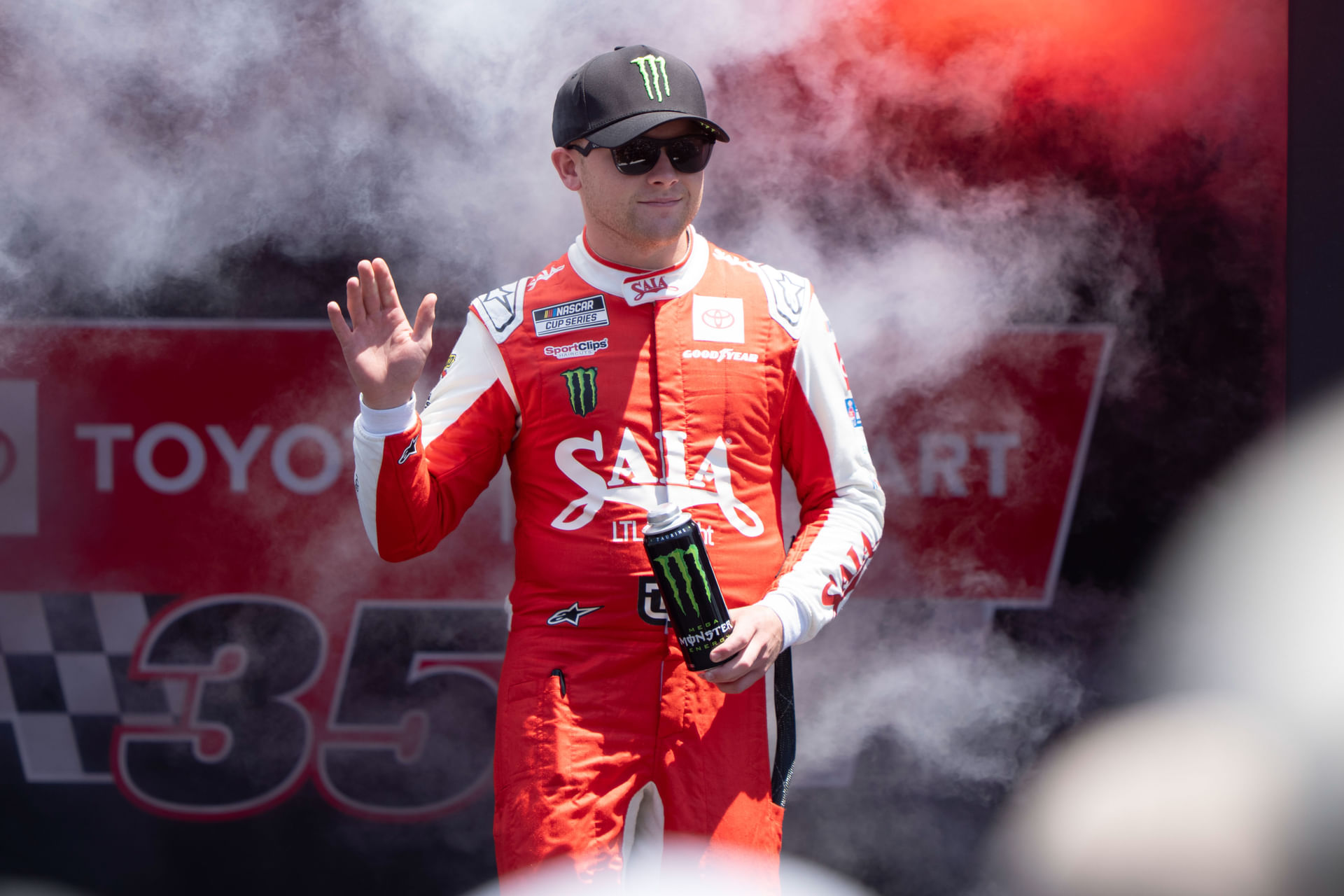 Ty Gibbs before the NASCAR Toyota / Save Mart 360 at Sonoma Raceway. Source: Imagn