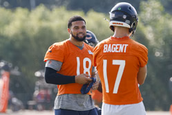 "He might end up taking Caleb Williams' job": NFL fans react to Tyson Bagent's impressive performance during Bear vs. Bills preseason game
