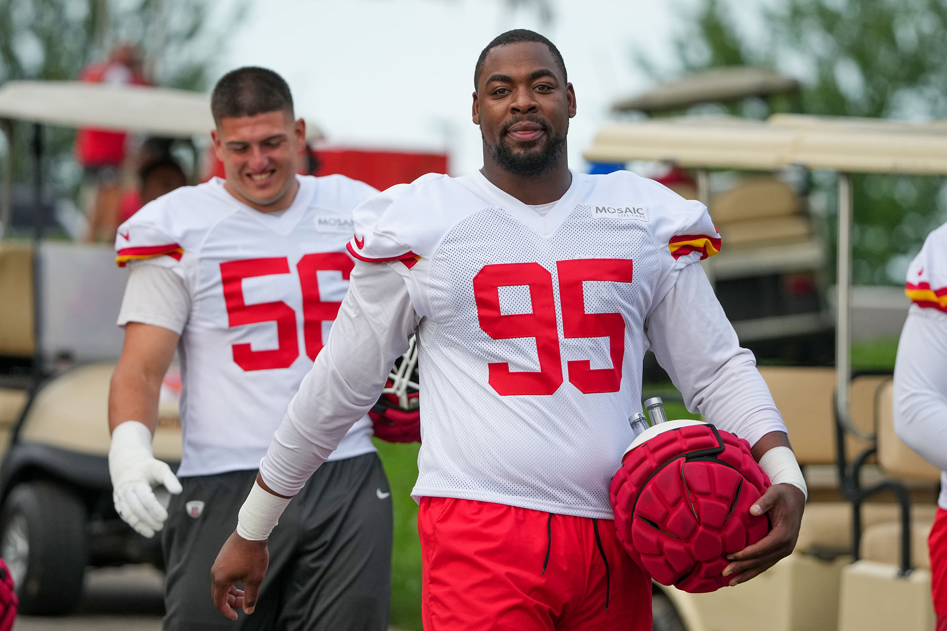 Chris Jones (95) at the Kansas City Chiefs Training Camp. (Credits: IMAGN)