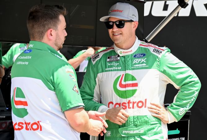 Richmond pole sitter Ryan Preece outlines his goal for stage 1 as he hopes for caution-free laps