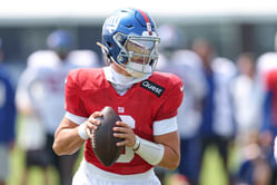 "Hope this kid can be the guy": CFB fans react to former Ole Miss' Eli Manning linking up with Jaxson Dart ahead of preseason debut