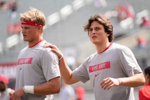 "It’s similar in certain ways": Ryan Day likens Ohio State’s QB Julian Sayin & Lincoln Kienholz duel to epic 2018 Dwayne Haskins & Joe Burrow battle