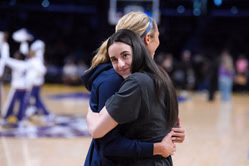 "Don't let Sophie see this": Fever fans can't hold it together as Caitlin Clark stops hugging Lexie Hull after Jumbotron appearance
