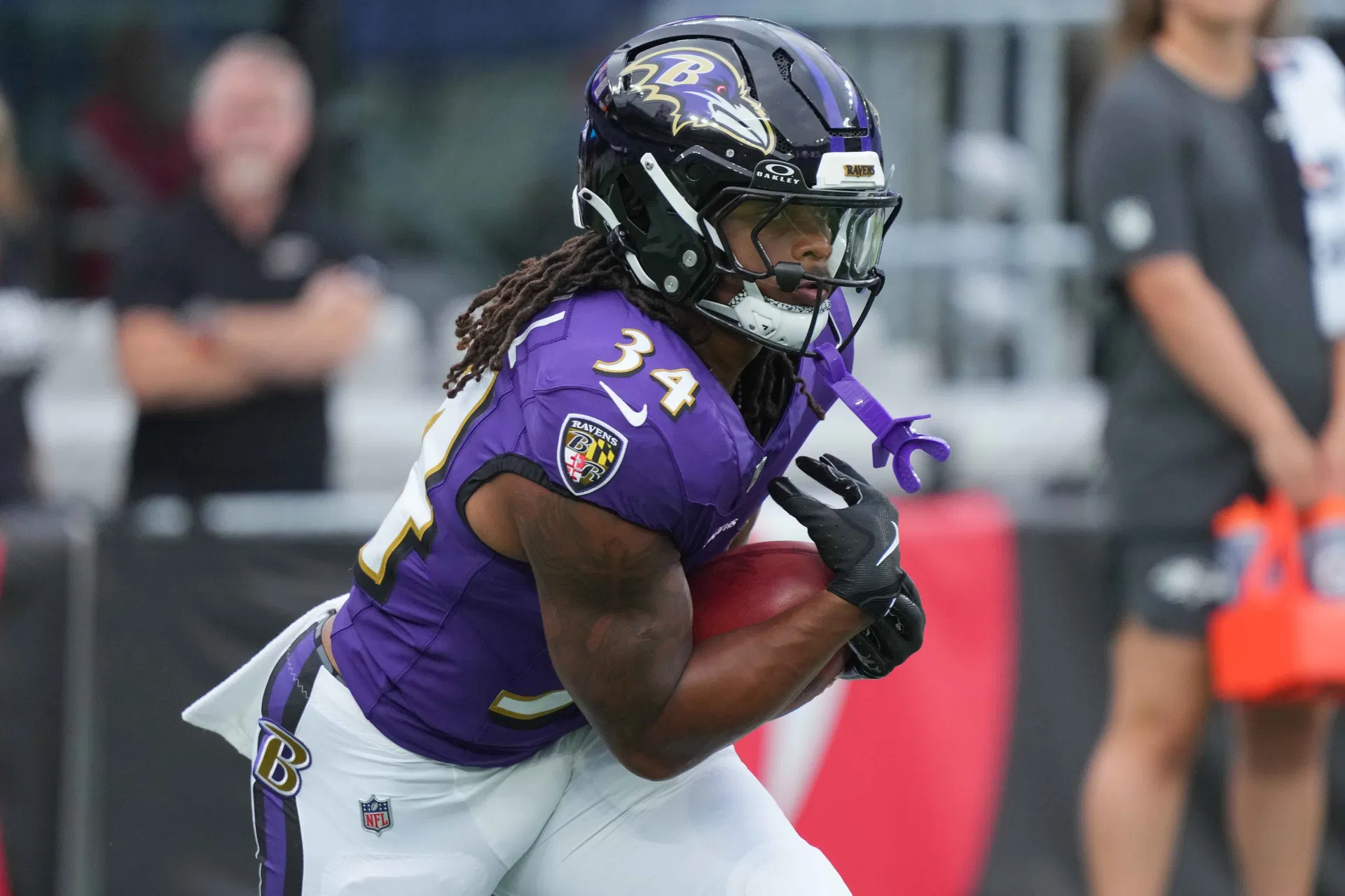NFL: Baltimore Ravens RB Keaton Mitchell - Source: Imagn