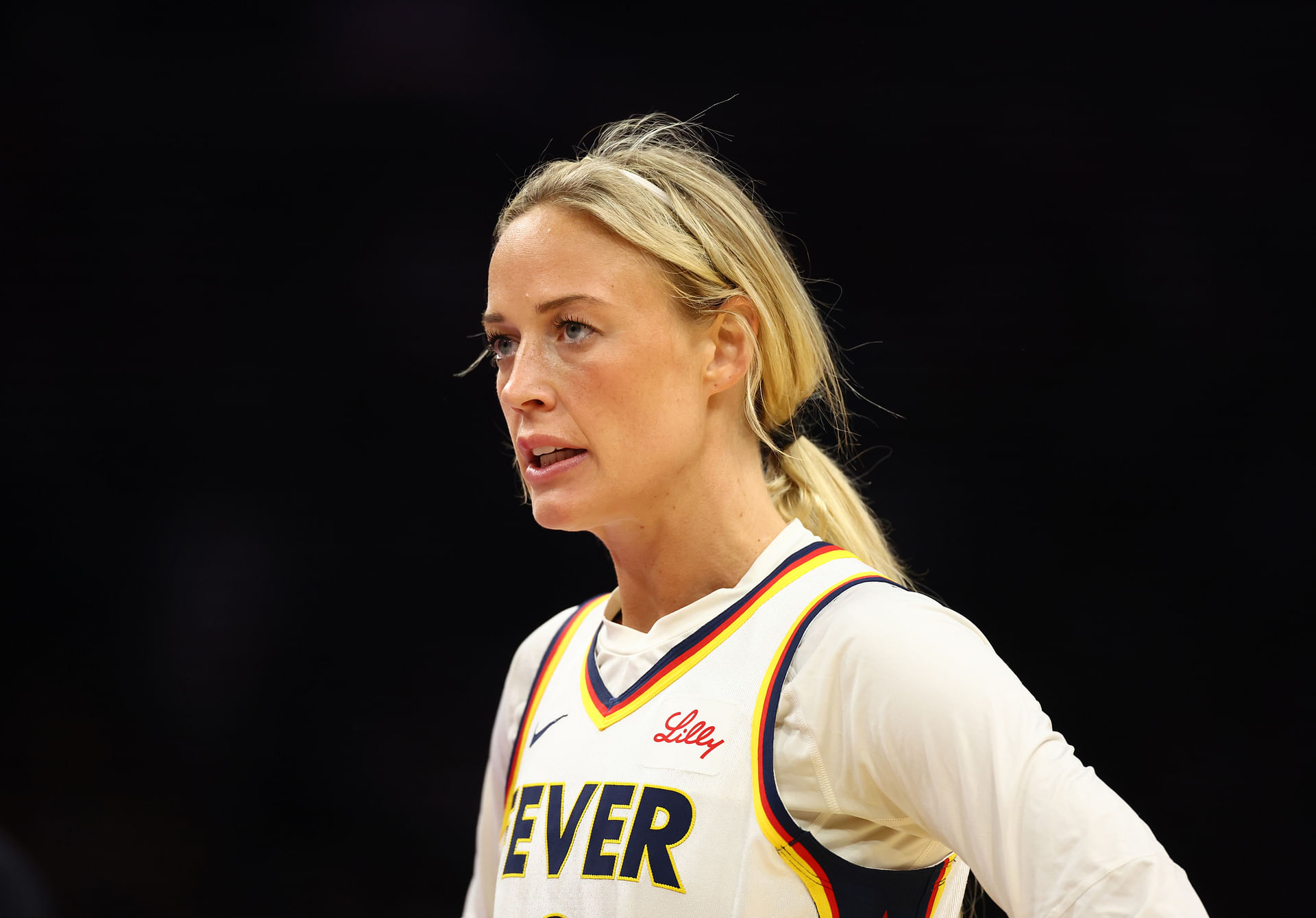Sophie Cunningham bins injury concerns after coming off the bench with left ankle injury in second half vs Mercury (Source: Imagn)