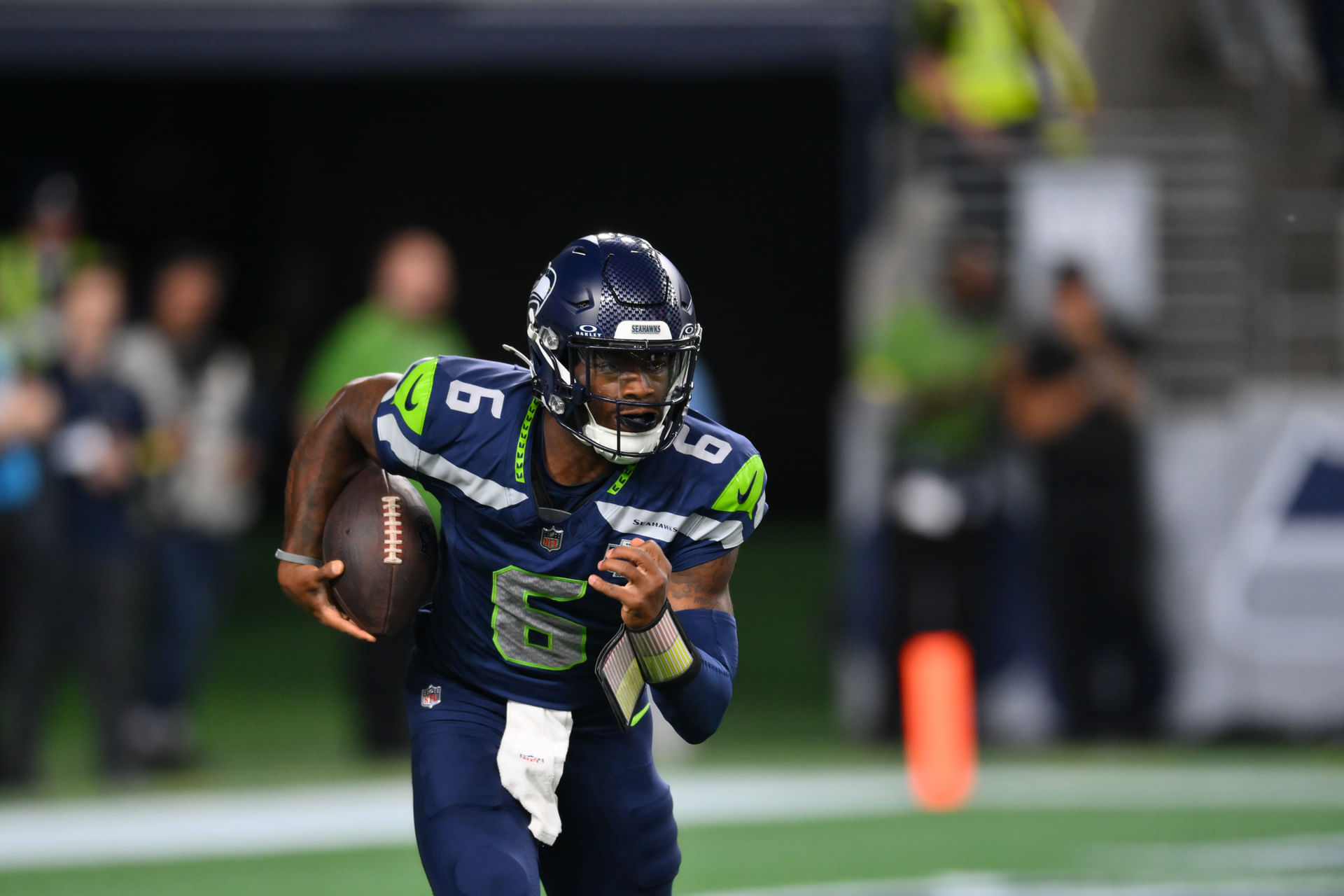NFL: Seattle Seahawks QB Jalen Milroe - Source: Imagn