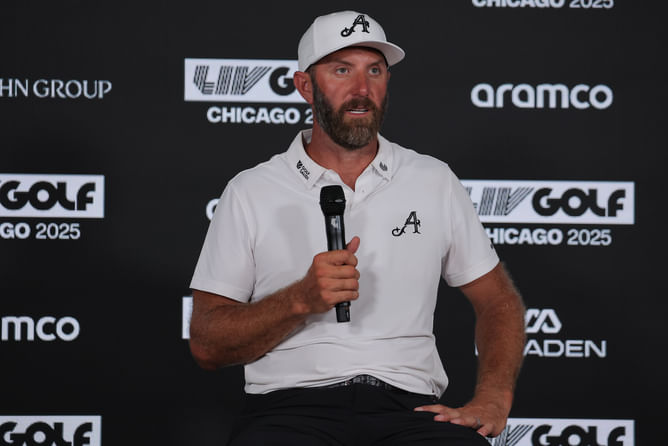 Dustin Johnson reveals missing long-term caddie at ‘horrible’ scoring LIV UK outing