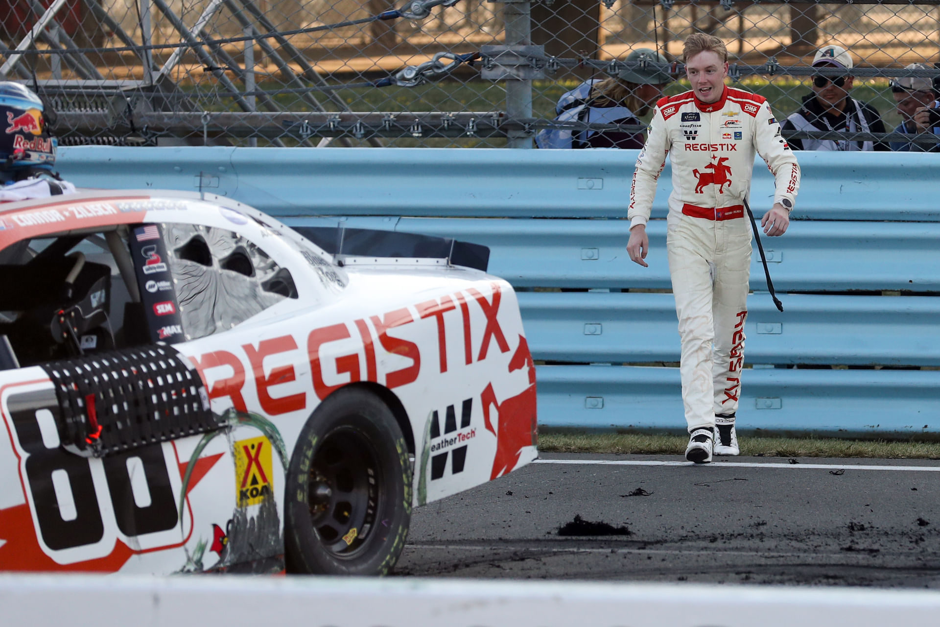 NASCAR Xfinity Series driver Connor Zilisch after winning the Mission 200 at The Glen. Source: Imagn