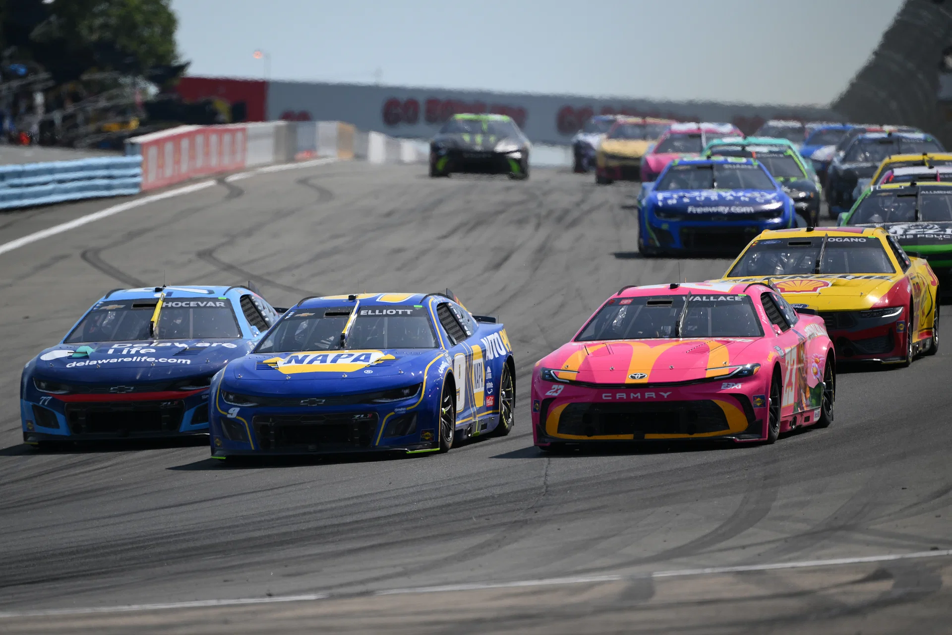 Bubba Wallace driving the #23 Toyota Camry McDonald&#039;s at Watkins Glen International - Source: Imagn